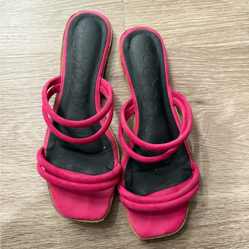 Women's Pink Strappy Sandals